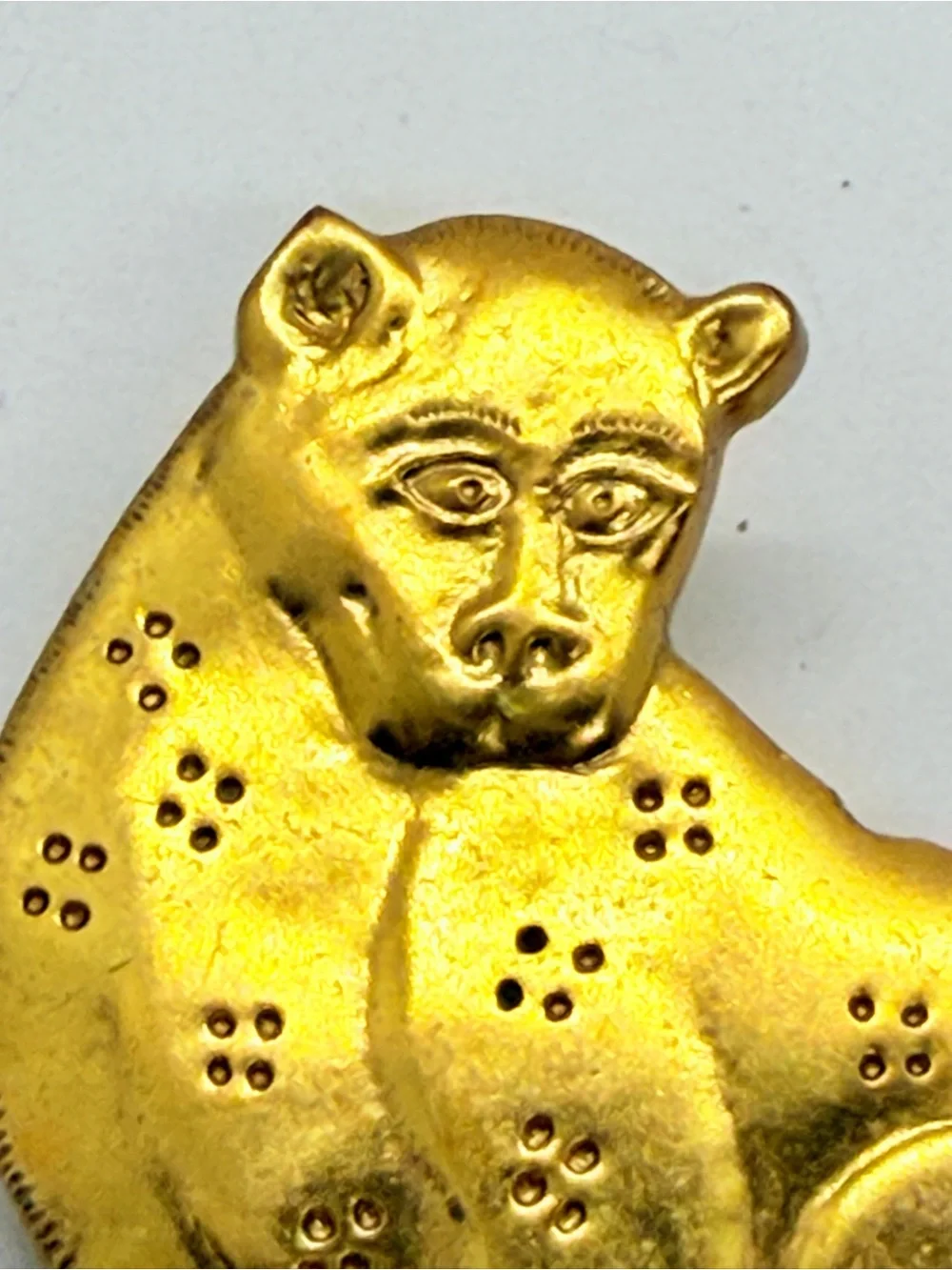 Vintage 1985 MMA Metropolitan Museum Of Art‎ Gold Tone Leopard Jaguar Brooch Pin